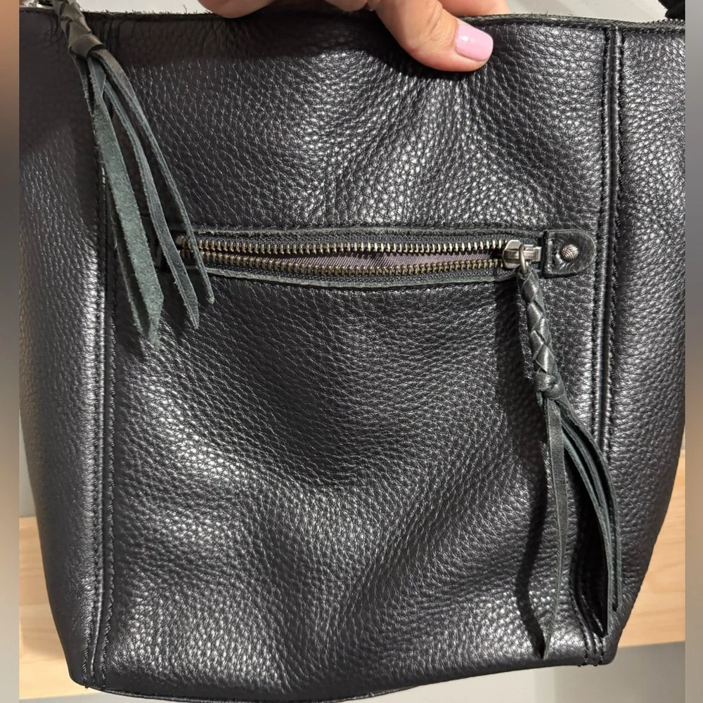 The Sak black leather bag